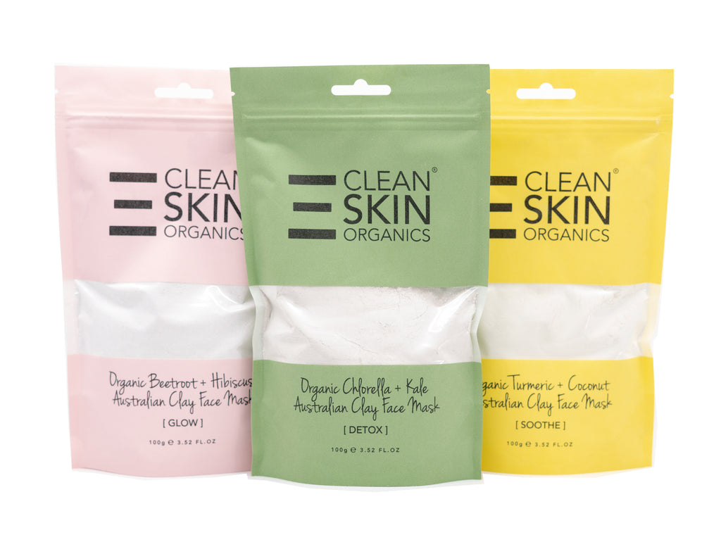 3 Pack Superfood Clay Masks